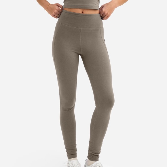 MATE the Label Pants - Mate the Label Organic Stretch Pocket Legging Medium Pebble